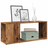 Dulap TV vidaXL Lemn Vechi 80x24x32cm, Comoda TV Living, Lemn Prelucrat Maro, Spatiu Depozitare, Design Simplu