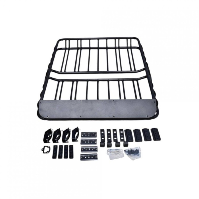 Portbagaj auto plafon metalic cu bare transversale incluse 127x100