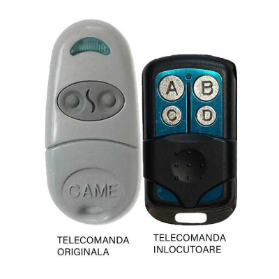 Telecomanda poarta garaj 2 butoane cod fix frecventa 433.92MHz Came Top 432NA compatibila cu originalul (806) foto