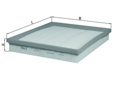 MAHLE LX 2076/1 Filtru aer foto