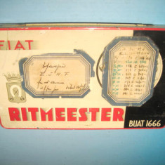 5627-Cutie Tigarete veche RITMEESTER Fiat Buaat 1666 Olanda, metal-18_11.5 cm.