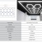 Sistem de Iluminare Plafon Hexagon / HoneyComb 3,94 x 1,86 m Performance AutoTuning