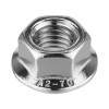 Set 100 Piulite Autoblocante M10 DIN6923 cu Flansa, Inox A2/AISI 304, Fixare Panouri Solare Fotovoltaice