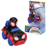SPIDEY SI PRIETENII LUI UIMITORI MARVEL SUPER ROLLERS SET FIGURINA MILES MORALES CU VEHICUL 5.5CM