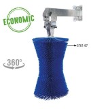 Perie pentru vaci cu directie duala, rotativa 360 , mini curbata galvanizata