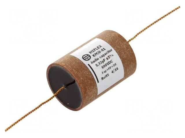 Condensator cupru-polipropilenă-h&acirc;rtie 0,33uF 600VDC &plusmn;5%