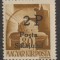 Ardealul de Nord 1945 Posta Salajului timbru 2P pe 80f reprint matrita originala