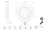 BOSCH 0 986 479 C65 Disc frana