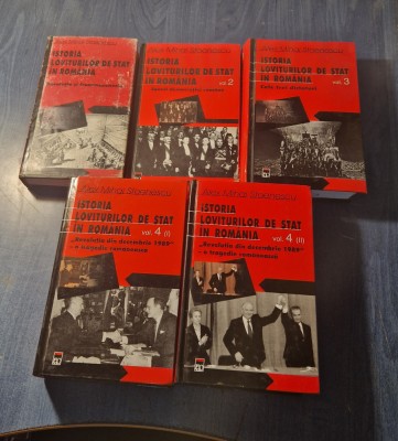 Istoria loviturilor de stat in Romania 4 volume Alex Mihai Stoenescu foto
