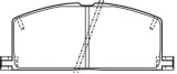 Placute frana fata Toyota Camry Liftback (V1), 01.1983-01.1988, marca SRLine S70-0336
