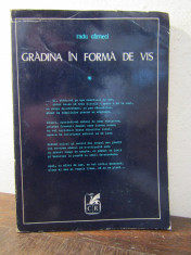 Radu Carneci - Gradina in forma de vis( dedicatie , autograf , o scrisoare ) foto