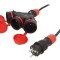 Prelungitor alimentare 3x2,5mm2 3 prize 40m 16A KEL, negru