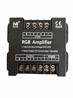 Amplificator RGB LED 12-24V DC, 30A, A336 foto