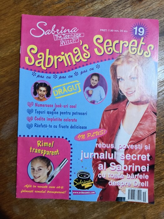 Revista Sabrina&#039;s Secrets nr. 19 / 2008 / R6P5F