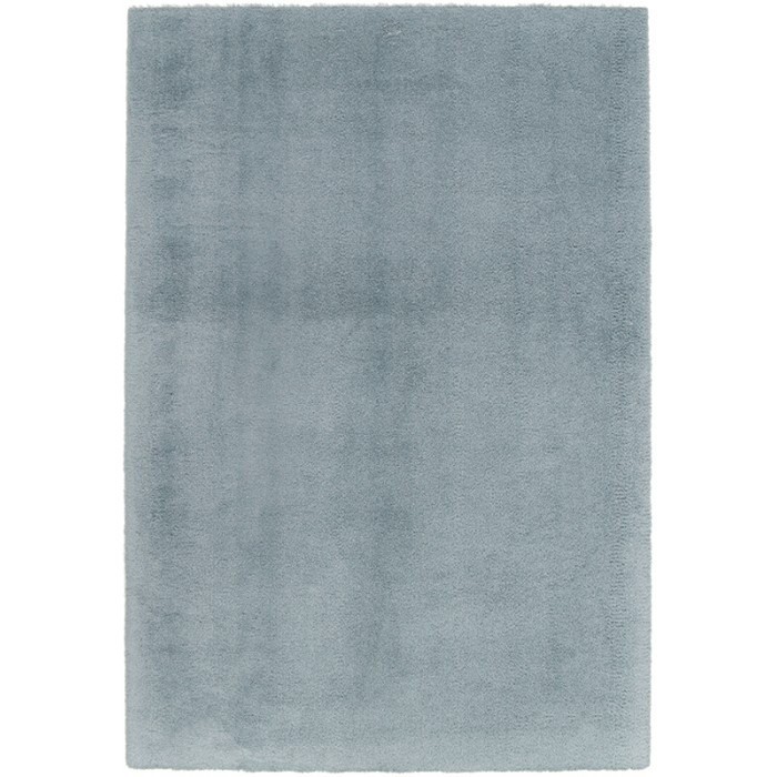 Covor Premium Belgian Model Soft Rimini 71481-090, Albastru, Gri, Marime 80 x 150 cm, Lungime Fir 22 mm, Poliester Reciclat, Antialergic, Living, Dorm