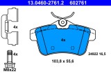 ATE 13.0460-2761.2 set placute frana,frana disc