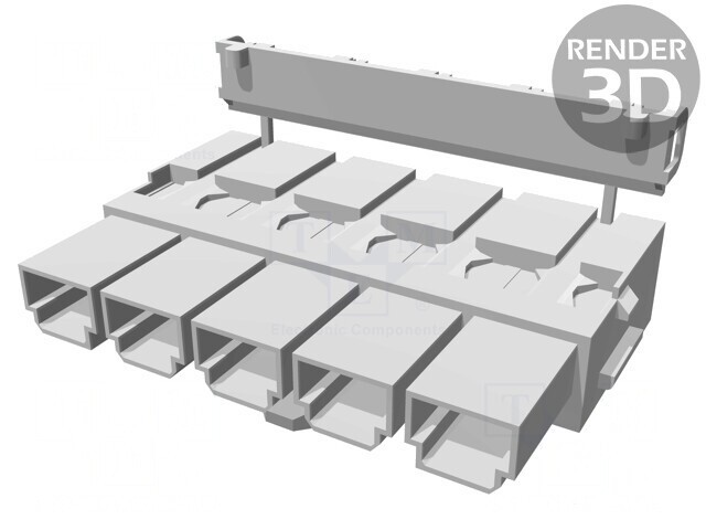 Mufă mamă Mini-Fit Sr 10mm 5 pini 600V