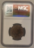 Canada Lower Canada &frac12; Penny / 1 Sou Quebec Bank NGC VF Details 1837