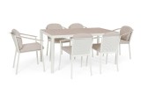 Set mobilier gradina, terasa masa, 6 scaune Ulises 6 x 55.5x55.5x82h, 160x90x76h