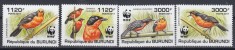Burundi - Fauna WWF - PASARI - MNH - Michel = 11,00 Eur.