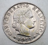 1.358 ELVETIA 20 RAPPEN 1911 B