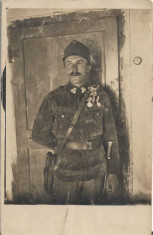 B1871 Sergent austro-ungar decorat baioneta 1918 primul razboi mondial foto