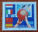 YUGOSLAVIA- "BASKET-1989"-SET 1V.-MNH-Nestamp.-MNH-Vezi-Scan