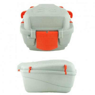 Cutie transport bagaje B116, prindere portbagaj, culoare gri/portocaliu PB Cod:B116 foto