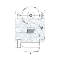 Alternator Opel Astra J, Insignia, Zafira Tourer C; Saab 9-5, 2.0 Biturbo CDTI, 2.0 CDTI, 2.0 TTiD