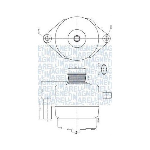 Alternator Opel Astra J, Insignia, Zafira Tourer C; Saab 9-5, 2.0 Biturbo CDTI, 2.0 CDTI, 2.0 TTiD