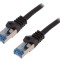 Patch cord S/FTP Cat6a negru 3m