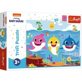 PUZZLE TREFL 30 BABY SHARK LUMEA RECHINILOR SuperHeroes ToysZone