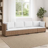 Cumpara ieftin 4 buc. Set de lounge din ratan cu perne GENDT Ratan Natural