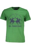 Cumpara ieftin La Martina Tricou barbati, cu imprimeu grafic, Regular Fit, Verde, M
