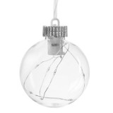 Glob de Craciun Transparent cu LED 10cm, CMCLASS