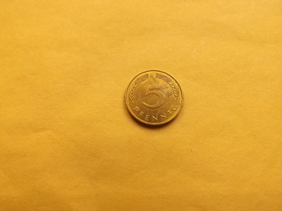 Germania 5 Pfennig 1990 J foto