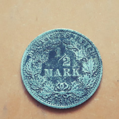 #84 1/2 Mark 1913 A Germania argint / 1/2 marca