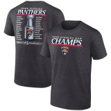 Florida Panthers tricou de bărbați 025 Stanley Cup Champions Give &amp;amp; Go Roster Heather Charcoal - M, Fanatics Branded