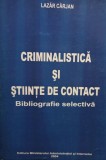 Criminalistica si stiinte de contact