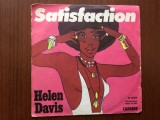 helen davis satisfaction / yesterday a king 1977 disc single 7" vinyl muzica disco funk soul pop carrere italy VG/VG+