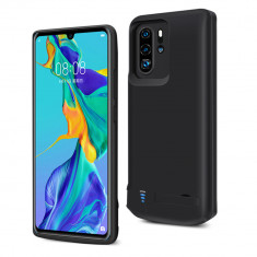 Husa pentru Huawei P30 Pro cu Baterie de 5000mAh, Techsuit Power Pro, Black