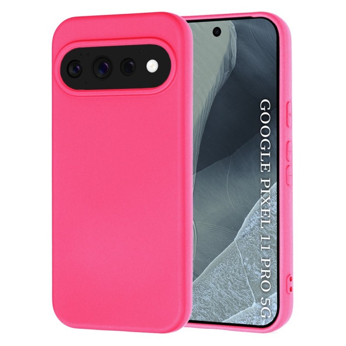 Husa silicon pentru Google Pixel 11 Pro Asteroid GSM SoftFlex, fucsia