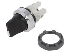 Comutator rotativ negru 22mm fără IP66