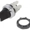 Comutator rotativ negru 22mm fără IP66