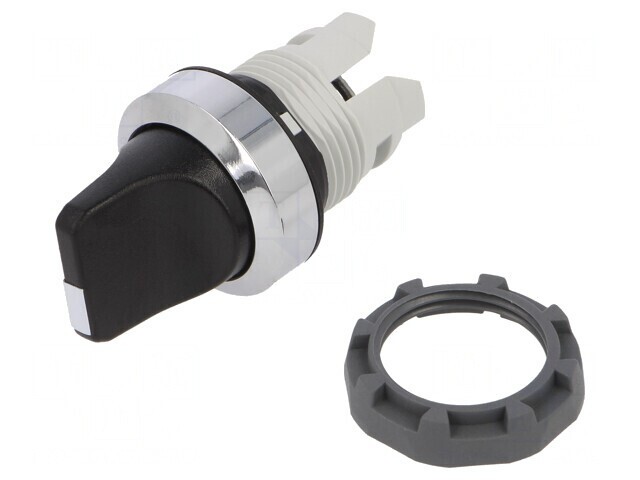 Comutator rotativ negru 22mm fără IP66