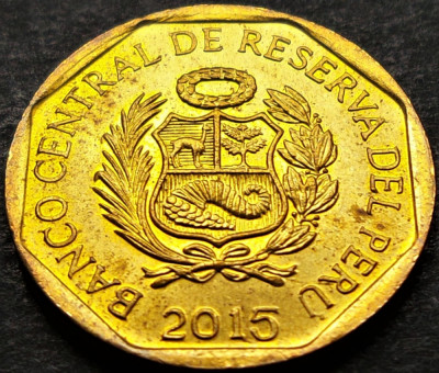 Moneda exotica 10 CENTIMOS - PERU, anul 2015 * cod 261 A = UNC foto