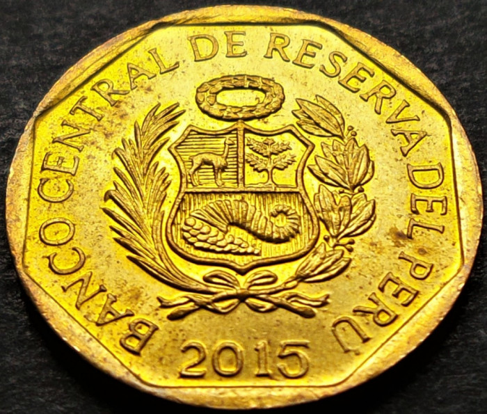 Moneda exotica 10 CENTIMOS - PERU, anul 2015 * cod 261 A = UNC