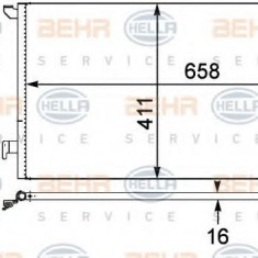 Condensator / Radiator aer conditionat OPEL VECTRA C (2002 - 2016) HELLA 8FC 351 302-531