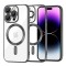 Husa iPhone 14 Pro Max 6.7 Silicon Magsafe Transparenta&amp;Negru