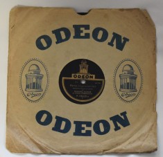 Sarba lui Barbu Lautaru / Hora negustorilor - Bugeanu, Petrica si Vasile Constantin - disc ebonita patefon/gramofon Odeon